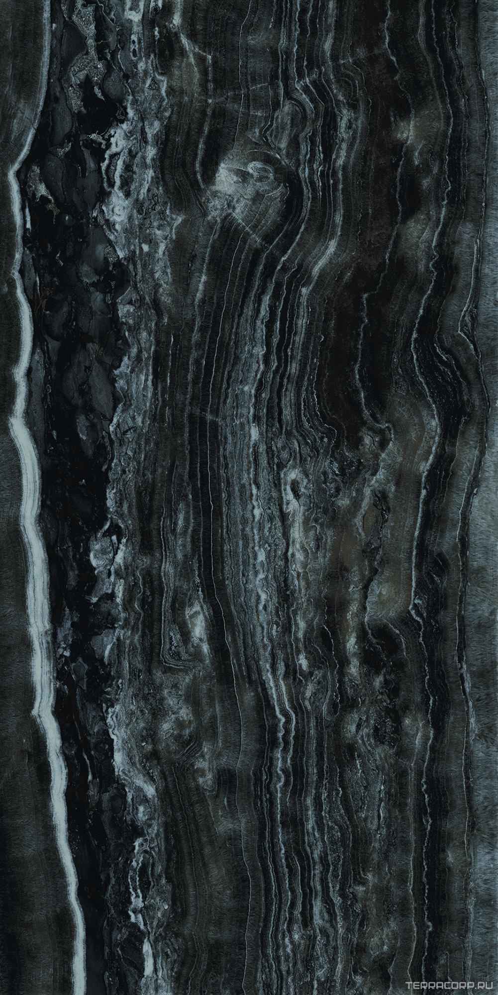 Керамогранит Cerim Onyx Shadow Lucido 60x120 Черный, фото 5