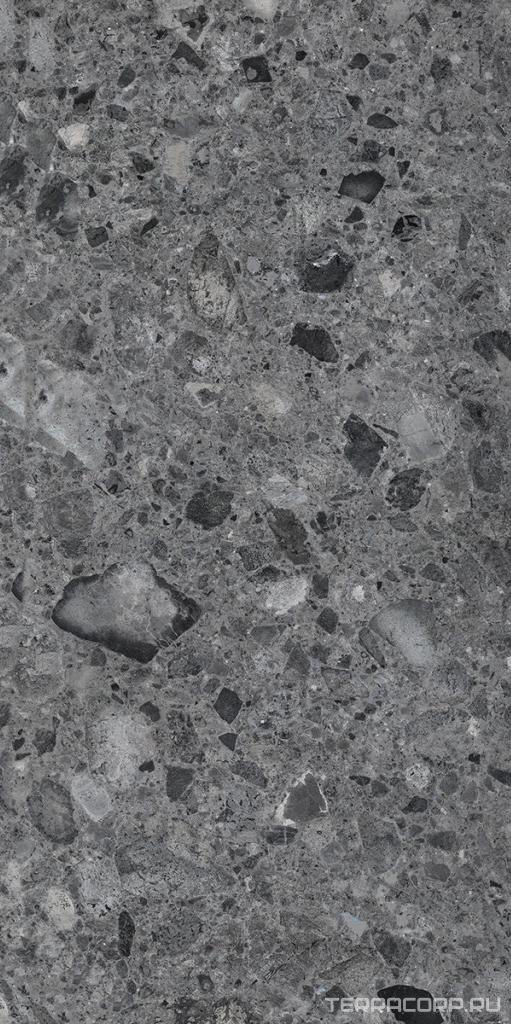 Керамогранит Idalgo Гранит Герда черно-оливковый MR матовый 60x120 XX Черный, фото 7