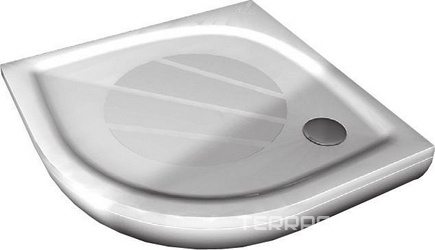 Поддон Elipso 100 PRO, 100х100см 1/4 круга R500мм, встраиваемый, для душевой кабины PSKK3-100, белый, без монтажного набора, ножек, панели и сифона,KL