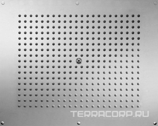 Верхний душ 570х470мм для установки в подвесной потолок, гибкая подводка для подключения в компл., (цв.хром), DREAM FLAT Bossini ZZ
