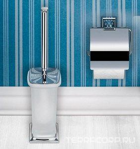 Ерш напольный, (стекло матовое, креплен. цв.хром)  Colombo Portofino B3206.000