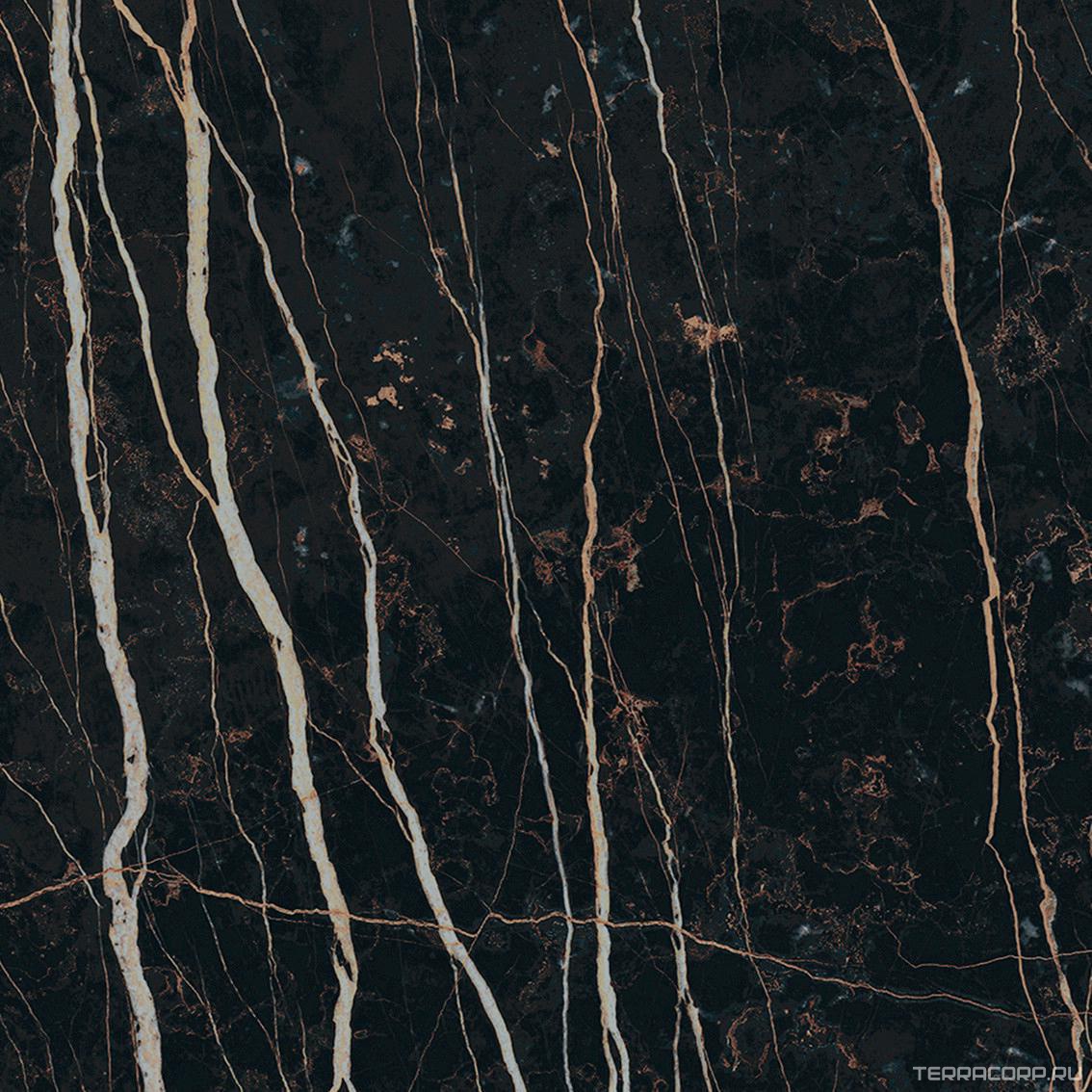 Керамогранит Florim Magnum Prexious of REX Thunder Night Glossy 120x120 Черный, фото 5