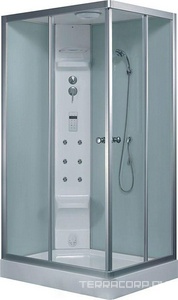 Душевая кабина с гидромассажем 1200*900*2300 мм, левая, переднее стекло - прозрачное, заднее - белое ZZ Eago Eago DZ955F6-L