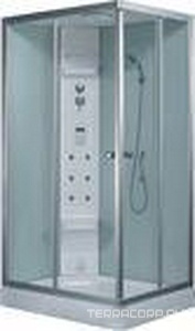 Душевая кабина с гидромассажем 1200*900*2300 мм, левая, переднее стекло - прозрачное, заднее - белое ZZ Eago Eago DZ955F6-L