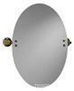 Зеркало овальное 485(552)хh597мм, поворотное, (крепления металл цв. бронза),  ZZ Gaia Lincoln AHLN15 BR