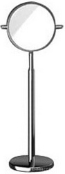 Зеркало натольное косметич., двухстор., увелич., d16 см, h50-75 см (хром), Alessi ZZ
