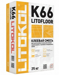 Клеевая смесь  K66 25 кг. ZZ Litokol LitoFloor LK66