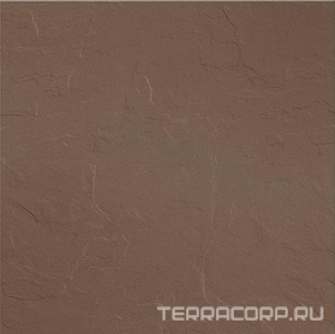 Керамогранит Уральский гранит Уральские фасады Грес Уральский UF006 шоколад моноколор рельеф 60x60 Коричневый 