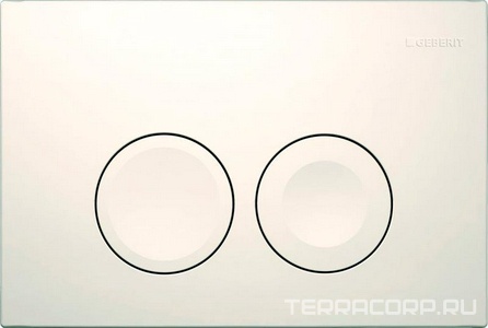 Клавиша двойного смыва "21" для инсталляции, цвет белый XX Geberit Delta 115.125.11.1