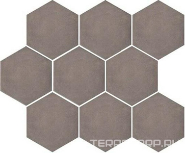 Керамогранит Kerama Marazzi Тюрен  коричневый (полотно из 9 частей 10.4x12)ХХ31x37 Коричневый 