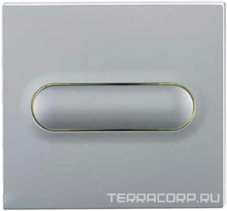 Кнопка смыва, механич., для сист. смыва писсуара (пластик цв. нерж. сталь матов.),  for Style 11 ZZ Viega Visign 598549