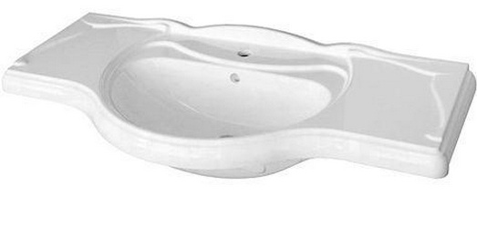 Раковина Лаура 105 для тумбы Жерона, белая ZZ