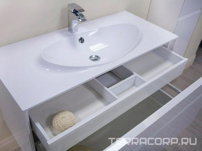 Раковина для мебели , 100 см., белая  ZZ Roca Laks 327207000