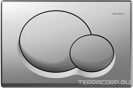 Клавиша двойного смыва "" (хр.глянц./пластик) XX Geberit Samba 115.770.21.1