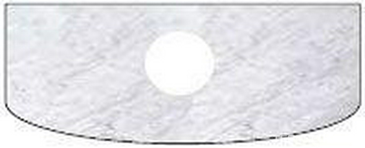 Столешница 75х54,6 см с 1 отв.для смесителя (мрамор цв. Bianco Carrara)  ZZ Karol Bania KB 200 (75*54,6)/Bianco Carrara