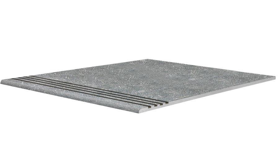 Ступени Kerama Marazzi Перевал Ступень Стандарт Проходная серый обрезной (84938) l60х60 Серый, фото 3