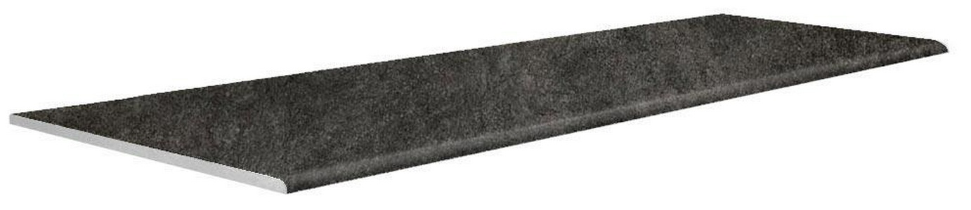 Ступени Kerama Marazzi Королевская дорога СТУПЕНЬ Стандарт Проходная  черный обрезной (n042856) 29.6x119.5 Черный 