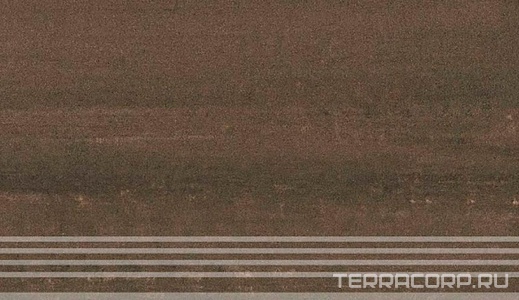 Ступени Kerama Marazzi Про Дабл  коричневый обр. кл. ст. гр. 30х60 ZZ Коричневый 