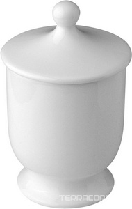 Баночка с крышкой высокая, настольная (цв. белая керамика),  ZZ Nicolazzi Classica 6004
