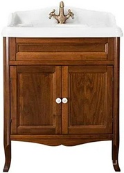 Тумба напольная 73х54хh85см, (под раковину арт.AR834 хх), с двумя дверцами, (цв.Noce, ручки керамика), Veronica ZZ