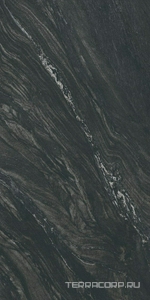 Керамогранит Atlas Concorde Italy Marvel Diva  Black Tempest Velvet 60x120 Черный 
