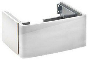 Тумба под раковину 950хh360х500мм, подвесная с выдв.ящиком, (цв. корпус белый лак, фронт белый лак) Elegance New ZZ
