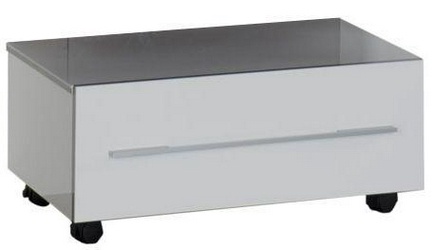 Тумба Нота 75 выкатная цв.бел.глянец, 1 выдвижной ящик XX
