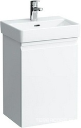 Шкафчик под раковину 415х320хh580мм, 1 дверка петли слева, стекл.полочка и сифон в компл.,(для устан. с раков. арт. 8.1596) цв. бел/мат, LaufenProS ZZ