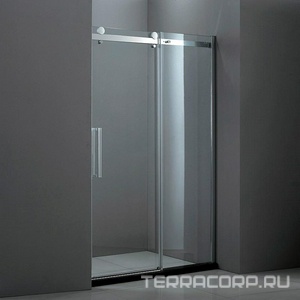 Дверь в нишу 1200хh1950мм, "Правая", сдвижная дверь СЛЕВА, вход 480мм, (стекло прозр. 8мм, фурнит. цв.хром),  XX Cezares Stylus STYLUS-BF-1-120-C-Cr-R