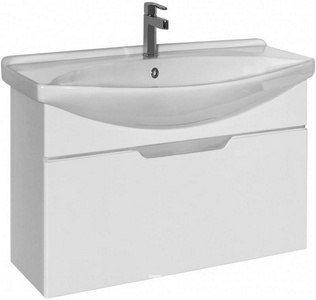 Тумба подвесная ""-85, 1 ящик, БЕЗ раковины, цв.белый ZZ Dreja Laguna 99.0103