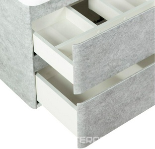 База под раковину подвесная с двумя выкатными ящиками, 800х450хh500мм, без раковины, (цв.Cemento Verona Grigio),  ZZ BelBagno Albano ALBANO-CER-800-2C-SO-CVG