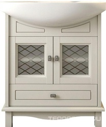 Тумба напольная Омега-65, 650x866x510 мм, цвет слоновая кость, БЕЗ раковины Стиль (Альфа) 65 (n125067) ZZ