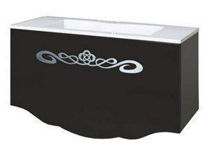 Тумба 100х44хh53см, подвесная, под раковину, (цв., ручка цв.хром),  ZZ La Beaute Cher B100C2