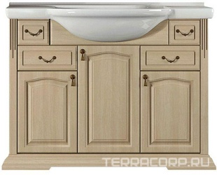 Тумба напольная Риспекто 105, 1070*905*510мм, цвет слоновая кость, БЕЗ раковины Классик 105(ном.n029731) XX