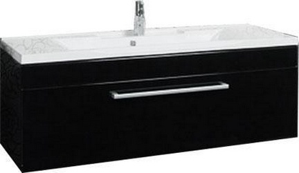 Мадрид100 тумба-умывальник(1114-1.95)  черный глянец ZZ