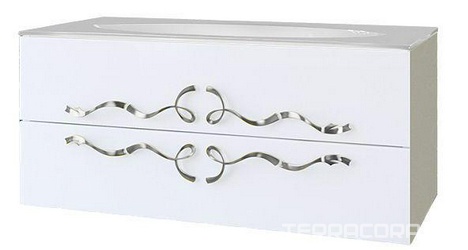 Тумба 1000х500хh470мм,подв,с 2мя выдв.ящик(цв.бел.,ручки хром), раковина (БЕЗ перелива для д/к clik-clak) мин.литьё Elegance белый в компл, Due amanXX