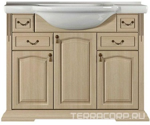 Тумба напольная Риспекто 95, 970*510*920мм, цвет слоновая кость, БЕЗ раковины Дрея 95 XX