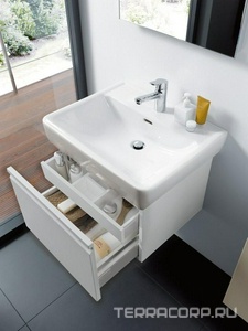 Шкафчик 52х45см, с выдв. ящиком, под раковину 60см, арт.8.1895.9.000.104.1, сифон в компл., (цв. белый), LaufenProA ZZ Laufen Laufen Pro A 4.8303.4.095.463.1