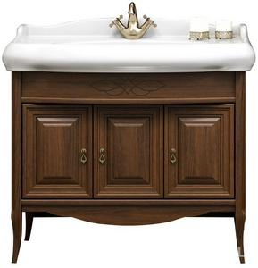 Тумба напольная  100, 1000x912x535 мм, цвет светлый орех, БЕЗ раковины Виктория 100 ZZ Opadiris Лоренцо Z0000007095