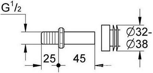 Втулка и наконечник д/подсоединения XX