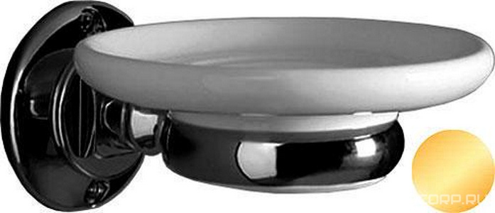 Мыльница настенная (цв. золото / керамика)  ZZ Simas Victoria 260201 oro