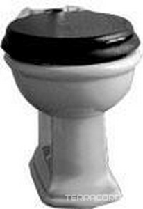 Унитаз напольный пристенный 36,5х54хh40см, без сиденья, для встр. в стену бачка, крепл. к полу в компл.,  ZZ Devon & Devon New Etoile IBWCNETBTW