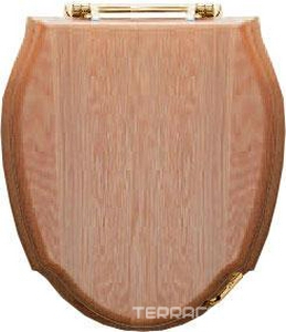 Сиденье для унитаза, массив дуба, светлый, петли (латунь)  ZZ Devon & Devon Westminster IBSEQUEW