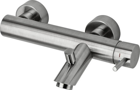 Смеситель для ванны, (цв.сталь),  ZZ Paffoni Light LIG022ST