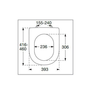 Сидение с крышкой для унитаза, плавное закрывание, шарниры хром (01 white),  ZZ Villeroy & Boch Lifetime 9M02S101