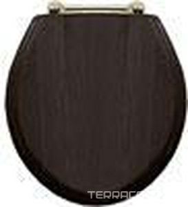 Сиденье для унитаза массив дуба, тёмный, петли (латунь), New Etoile/Etoile ZZ Devon & Devon Универсал IBSEWENET