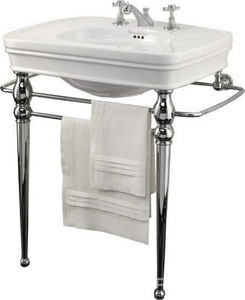 Консоль металлическая под раковину (цв. хром)  ZZ Devon & Devon Rose DEROSECR