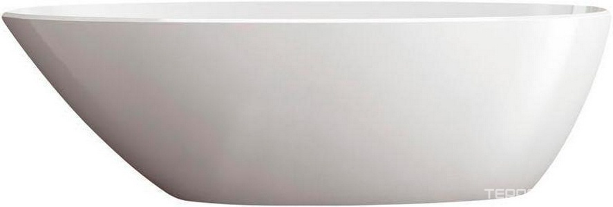 Ванна отдельностоящая 1645х741хh502мм, цв. белый, вулканический литой камень, (БЕЗ слива, на выбор: арт.K-12хх / K-17хх / K-40хх),  ZZ Victoria Albert Mozzano MOZ-N-SW-NO