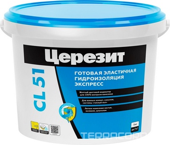 Эластичная полимерная гидроизоляция  5кг, Церезит CL 51 2572043