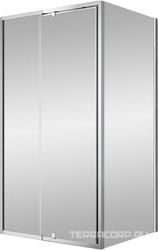 Душ.огражд.прямоуг.1200-1300х900хh1950мм,распаш.дверь с непод.сегм.вход565мм и бок.стенкой,"Левое"петли слева,(ст.прозр.6мм,фурн/хром),Variante XX